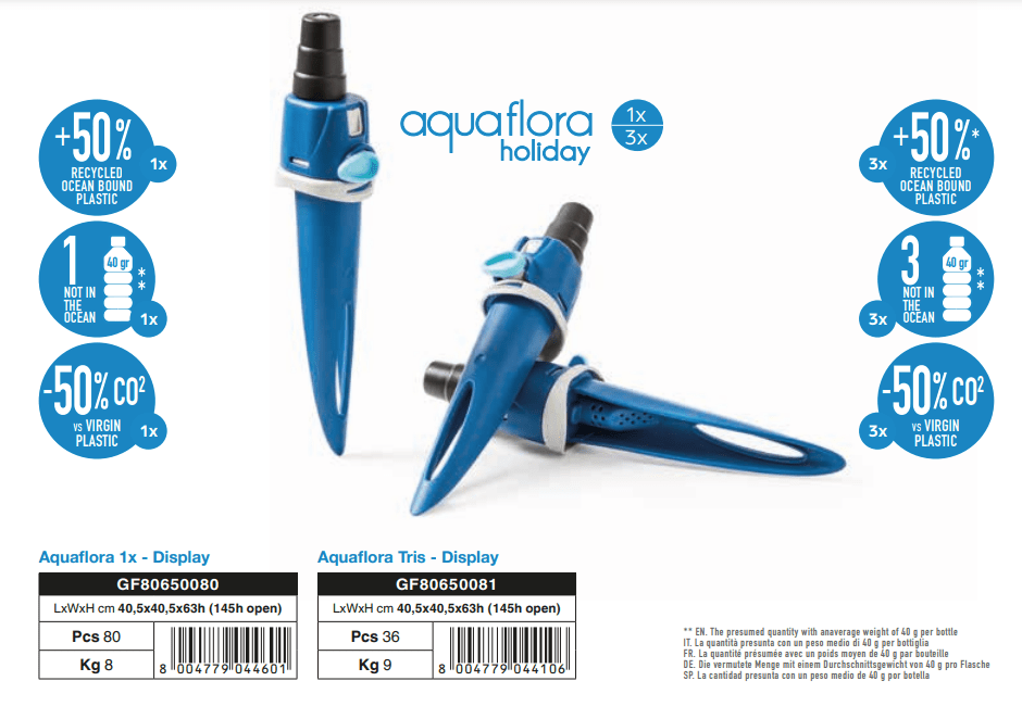 Aquaflora OCEAN ferievander - Genbrugsplast