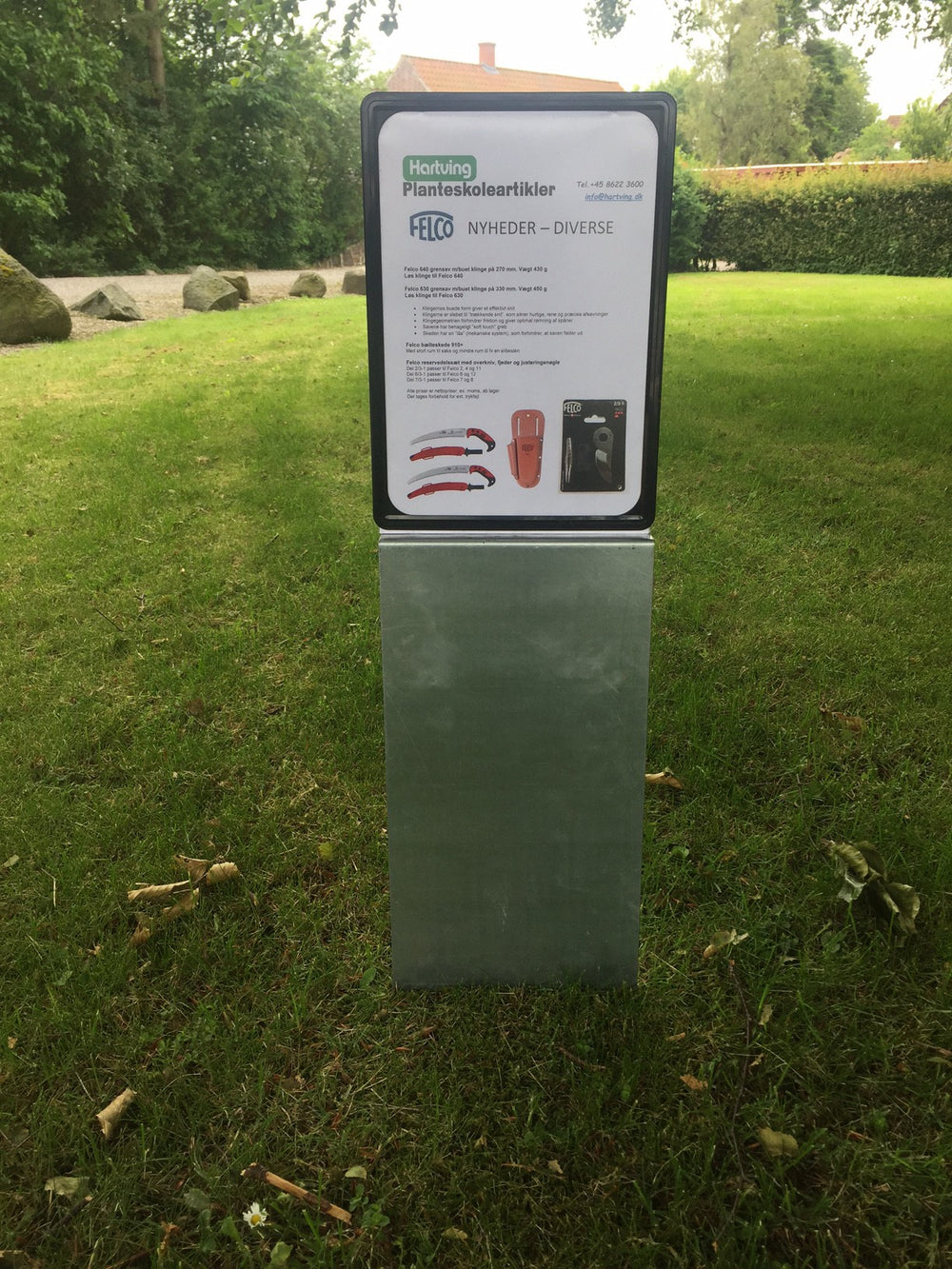 Metalskilteholder "kraftig" - Zinkskilt - Hartving