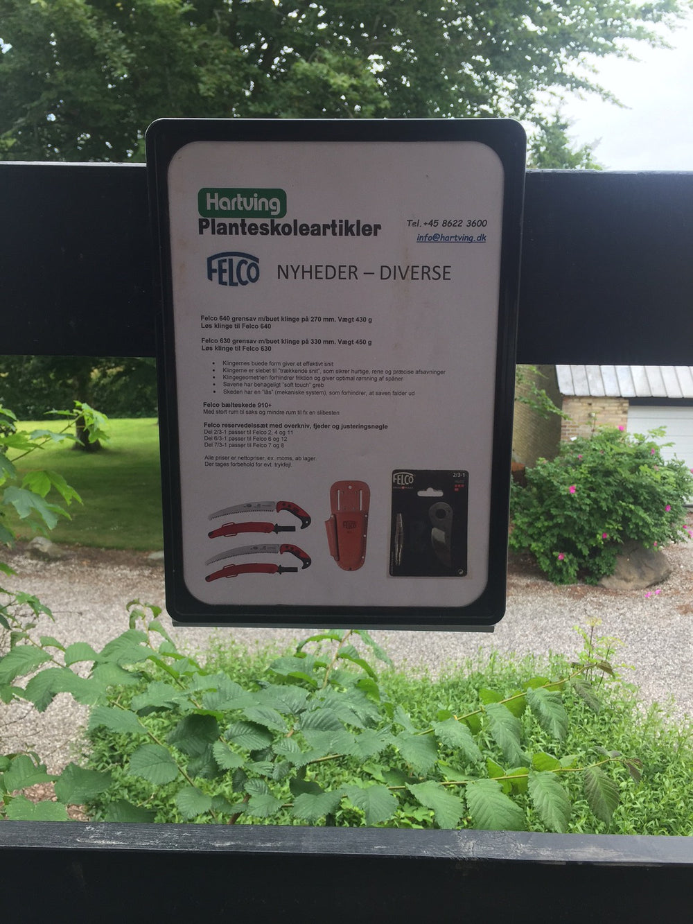 Metalskilt hænge "kraftig" - Hartving
