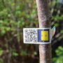 Smart træetiket med variabel QR kode