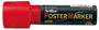 Artline Poster Marker 30mm red